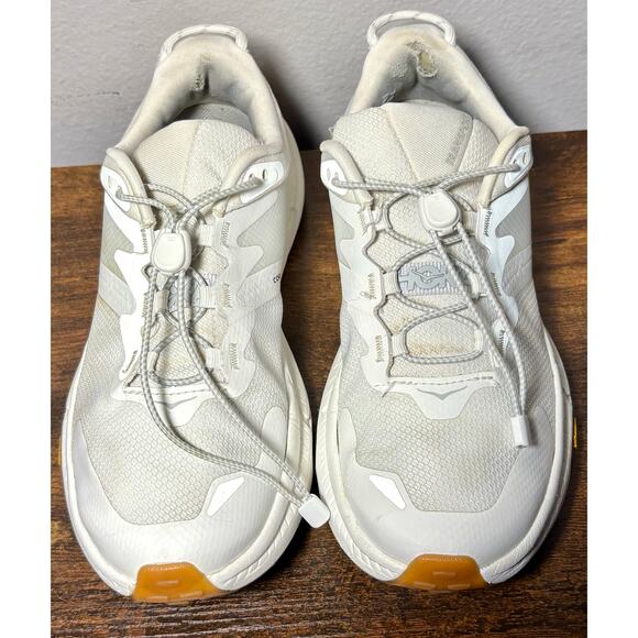 Hoka Transport White Gum Running Shoes Women's Size 6B Sneakers 1123154 WWH - Picture 2 of 12
